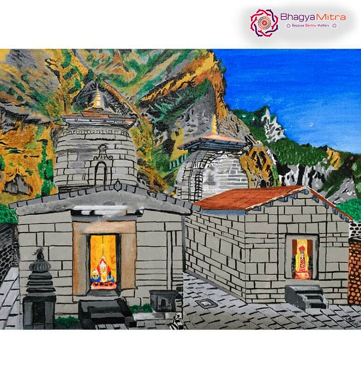 Yogdhyan Badri Temple Painting